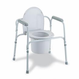 DELUXE 3-IN-1 STEEL COMMODE CHAIR