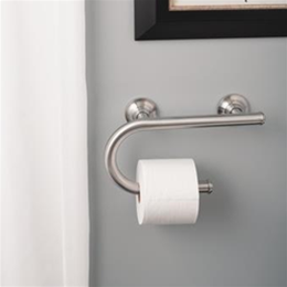Multi-Purpose Grab Bar with Toilet Paper Holder