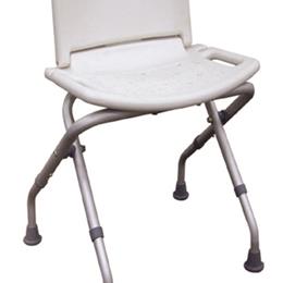 Drive Medical :: Bath Bench  Folding  w/Back Retail Packed