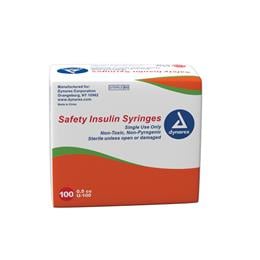 SYRINGE,SAFETY,INSULIN,1CC 29G,1/2