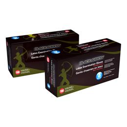 GLOVES,BLK LATEX EXAM,PF,MED