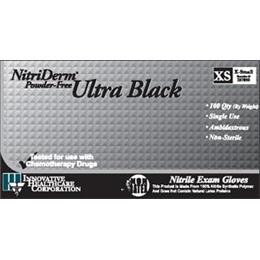 NITRILE GLOVES,BLK,LG
