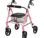 ROLLATOR, PINK, BREAST CANCER AWARENESS - 
    These Rollators offer a fully padded seat with pou