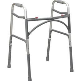 Image of Bariatric Aluminum Folding Walker, Two Button