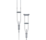 Knock Down Universal Aluminum Crutches - Universal height adjustment for use by a child, adult and tall a