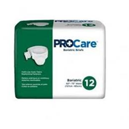 First Quality :: ProCare ™ Breathable Unisex Adult Briefs; Bariatric (62" to 73"