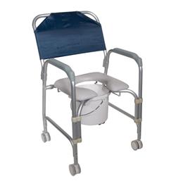 Drive :: Lightweight Portable Shower Chair Commode With Casters