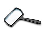 Magnifier - Rectangular Reader - A plastic frame surrounds a 2&quot; x 4&quot; lens that has a 10&quot; focal le