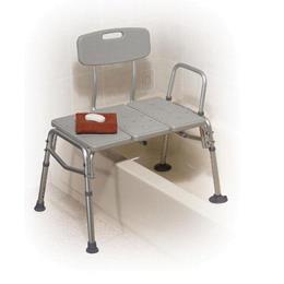 Transfer Bench Plastic (Drive) 3-Section and Backrest-Gray thumbnail