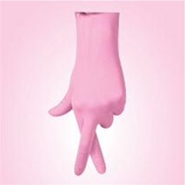 Image of Generation Pink 3G Synthetic Exam Gloves 3