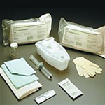 Foley Catheter Universal Insertion Tray - Sterile Contents: pre-filled syringe with sterile water, 5 rayon