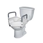 Elevated Raised Toilet Seat With Removable Padded Arms - Product Description&lt;/SPAN