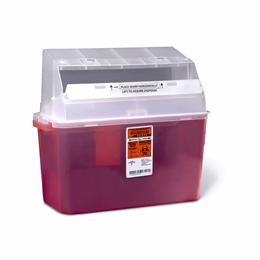CONTAINER SHARPS 5 QT. RED WALL/FREE
