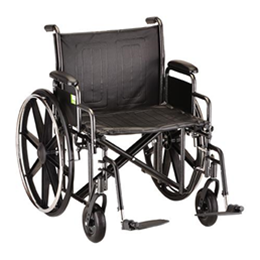Nova Medical Products :: 22" Steel Wheelchair Detachable Desk Arms and Swing Away Footrests