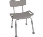Bath Seat with Back - Easy Tool free assembly of back, seat and legs.
Dr