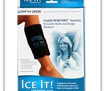 Ice It! Cold Comfort System - Stays flexible when fully frozen, to mold around painful area. Q