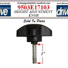 Drive Medical :: Knob only  Height Adjustment for 11048 series Rollators
