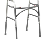 Bariatric Aluminum Folding Walker, Two Button - 
    For Bariatric use.
    Steel legs and si