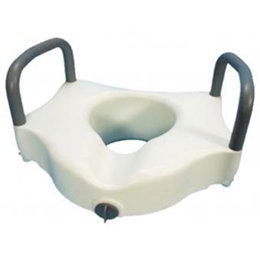 Image of Locking Raised Tiolet Seat with Arms 3