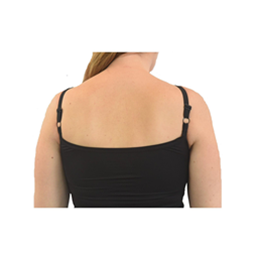 Mastectomy Swimwear Tankini Swim Top / Activewear with Built-In Breast Prosthetics in Black