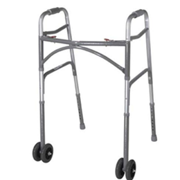 Image of BARIATRIC ALUMINUM FOLDING WALKER, TWO BUTTON