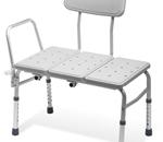 BENCH BATH TRANSFER UN PADDED 300 LB CAP - Non-Padded Transfer Bench. Textured, Molded Backrest And Seating
