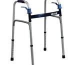 Deluxe Trigger Release Blue Flame Folding Walker - Drive&#39;s deluxe walker features a trigger release mechanism that 
