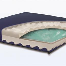 Gel Convoluted Foam Cushion 17 x17 x3 Navy