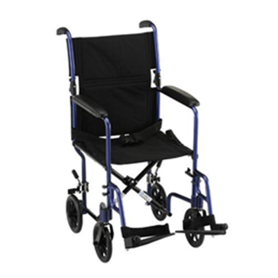 Image of 19 inch Transport Chair with Fixed Arms 2
