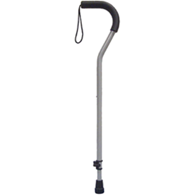 Image of Offset Handle Cane With Tab Lock Silencer And Triangular Padded Hand Grip 2
