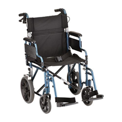 Image of 19 inch Transport Chair with 12 inch Rear Wheels - 352B 2