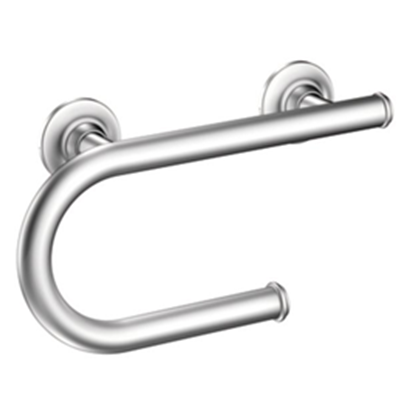Multi Purpose Grab Bar With Toilet Paper Holder Bathroom Safety Extra Large Image
