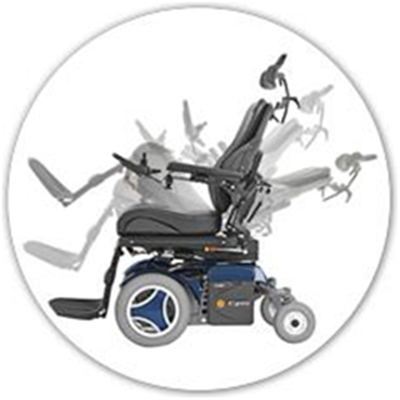 Image of C400 Corpus 3G Front Wheel Power Wheelchair 3