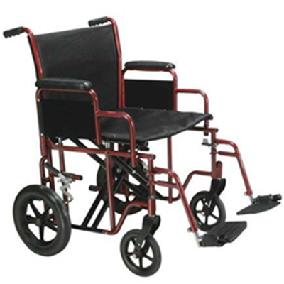 Image of BARIATRIC STEEL TRANSPORT CHAIR 2