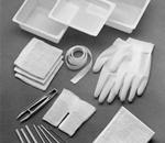 Complete Tracheostomy Cleaning Tray - Single-use trays for care of the tracheostony patient, with or w