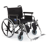 26&quot; HD WHEEL CHAIR - Removable padded armrests 