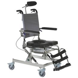 RAZ AT Attendant Tilt Rehab Commode Shower Chair National Seating