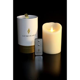 Luminara, Faux-Flame Wax Pillar Candle