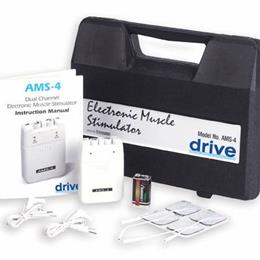 Drive Medical :: Muscle Stimulator  Deluxe  Elec  w/Case Wires &Electrodes