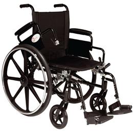 K4 Manual Wheelchair with Flip-Back Arms and Quick-Release Wheels