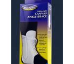 Lightweight Canvas Ankle Brace - Flexible and soft, this canvas ankle brace provides medial/later