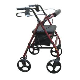 Rollator With Fold Up And Removable Back Support And Padded Seat