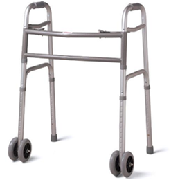 Medline :: Bariatric Folding Walker with 5" Wheels