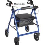 Image of Rollator  Aluminum w/Fold-Up & Removeable Back  Padded Seat