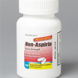 ACETAMINOPHEN TABS 500MG 100/BT<TYLENOL