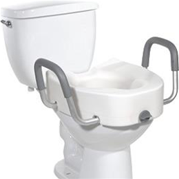 Image of Premium Plastic, Raised, Regular/Elongated Toilet Seat with Lock