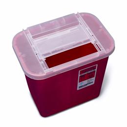CONTAINER SHARPS 2 GAL. RED WALL/FREE