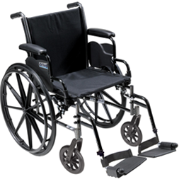 Drive :: Drive Cruiser lll - Lightweight, Dual Axle Wheelchair w/Swing Away Footrest