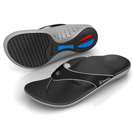 Spenco® Polysorb® Total Support Yumi Sandals, Men's Black/Pewter 39-325