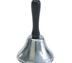 Hand Style Call Bell - Polished 4&quot; high steel bell with wooden handle.&amp;nbsp; Delivers l